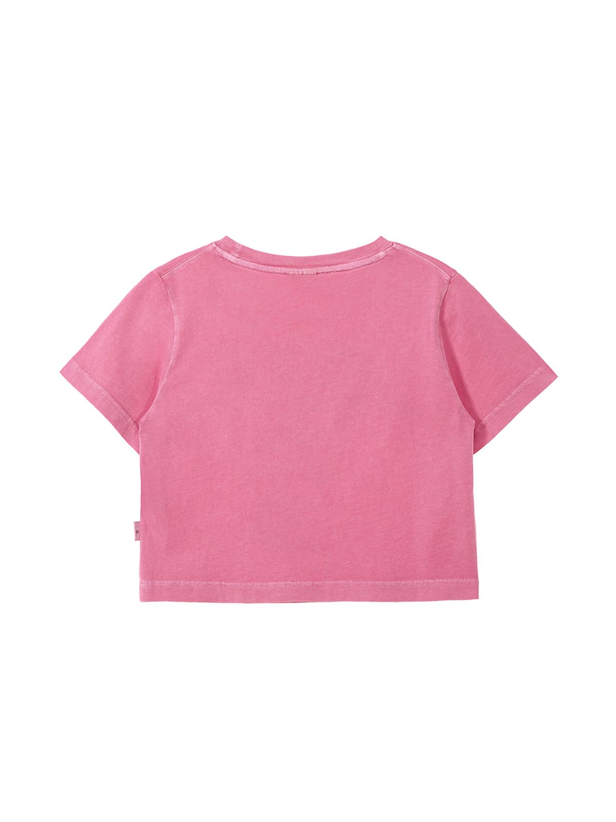엘엠알(LMR) 캣 캐릭터 레터링 크롭 티셔츠 PINK