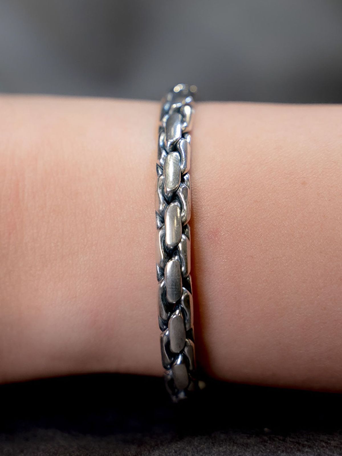 하랑(HARANG) HR 125B_Silver Bangle Bracelet
