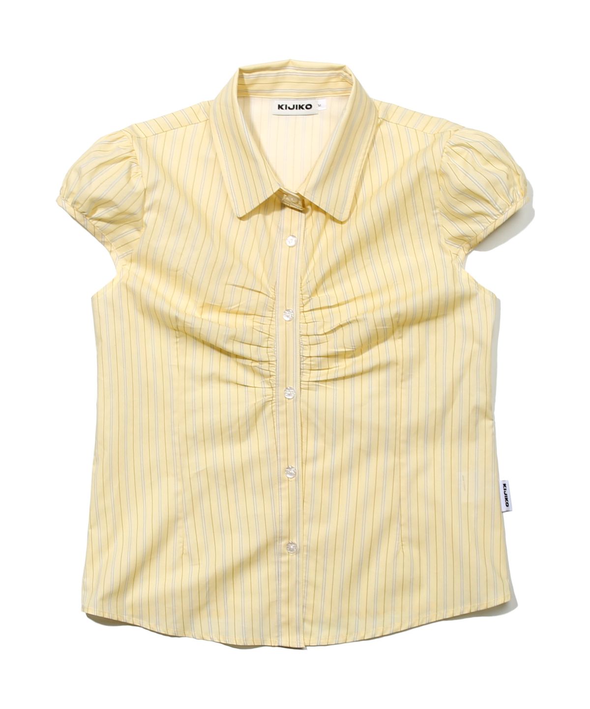 키지코(KIJIKO) Cap Sleeve Shirt Yellow