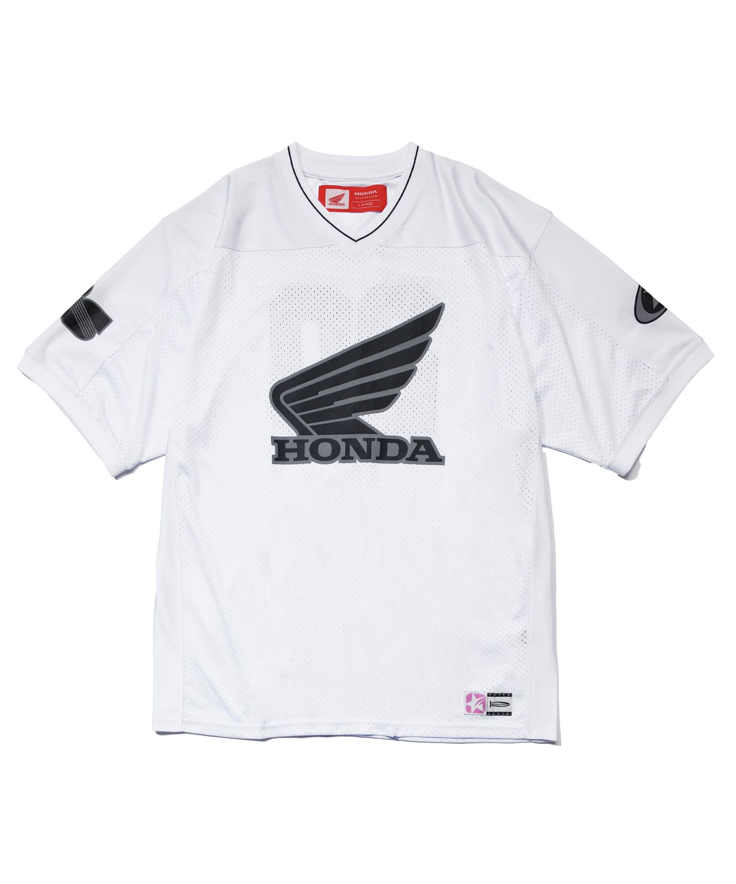 Tシャツ・カットソー HONDA MOTORCYCLE Big Wing Logo Tshirt White MUSINSA | Honda Motorcycle Original Wing logo Mesh T-shirt White