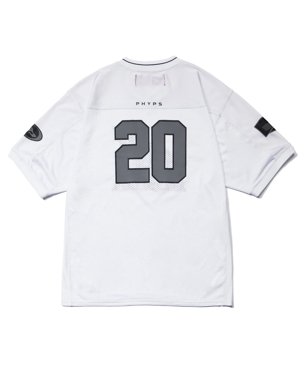 핍스 모터사이클(PHYPS MOTORCYCLE) Original Wing logo Mesh T-shirt White