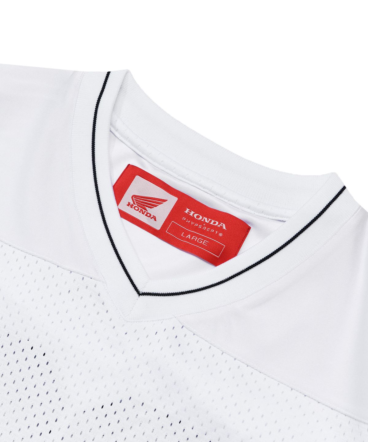 핍스 모터사이클(PHYPS MOTORCYCLE) Original Wing logo Mesh T-shirt White