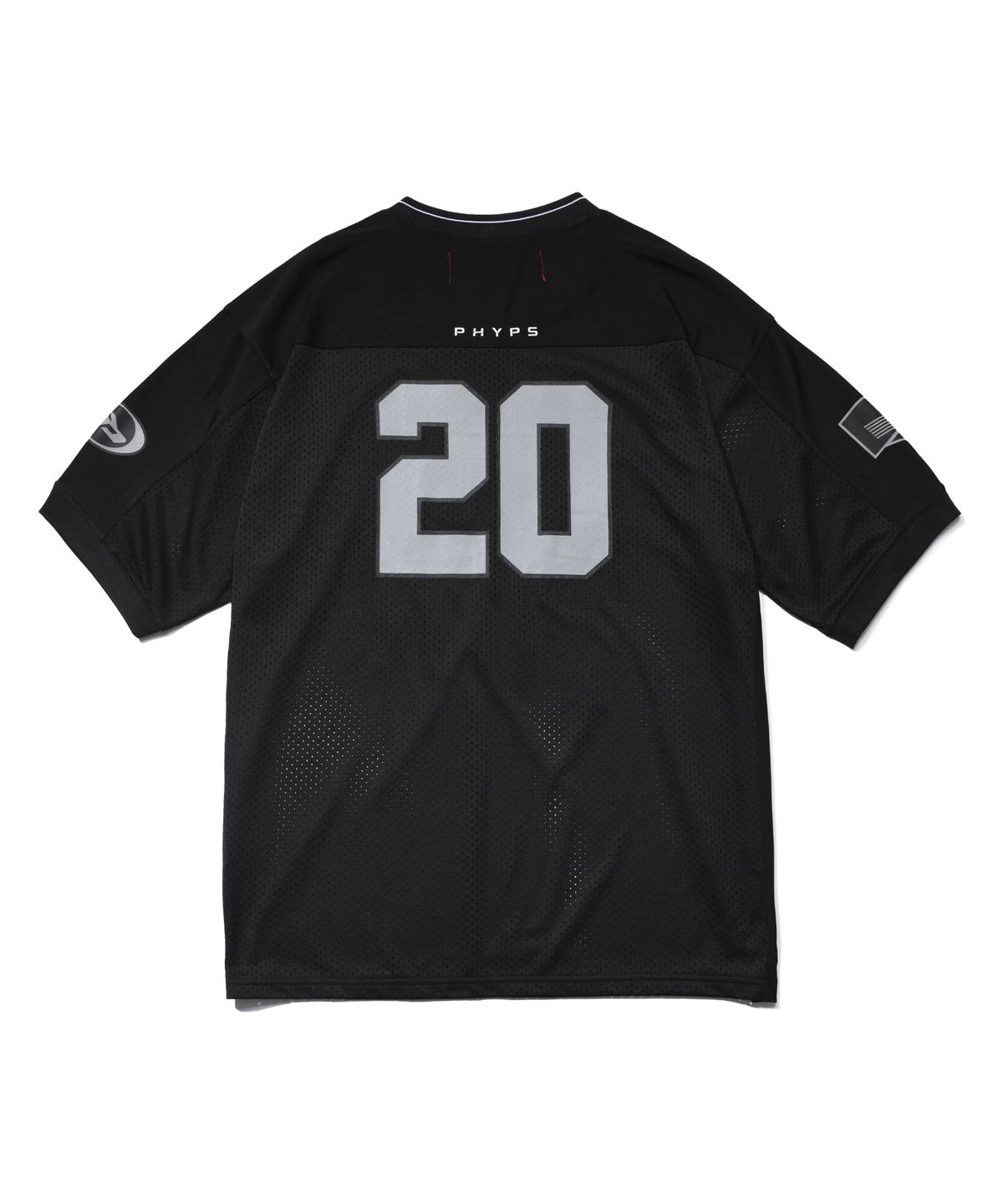 핍스 모터사이클(PHYPS MOTORCYCLE) Original Wing logo Mesh T-shirt Black