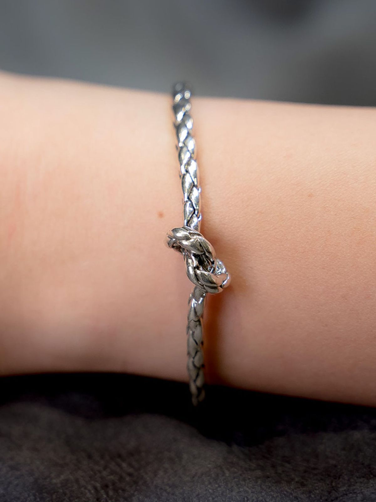 하랑(HARANG) HR 138B_Silver Bangle Bracelet