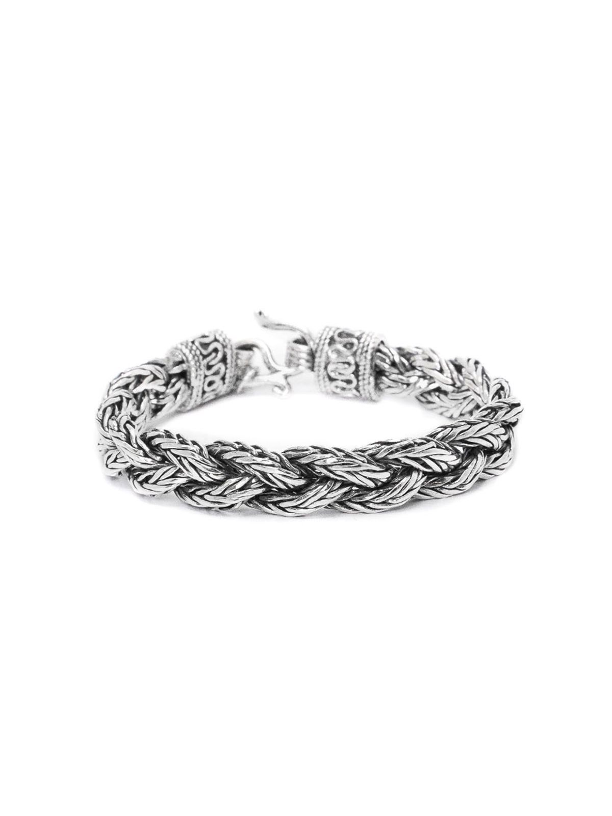 하랑(HARANG) HR 143B_Silver Chain Hook Bracelet