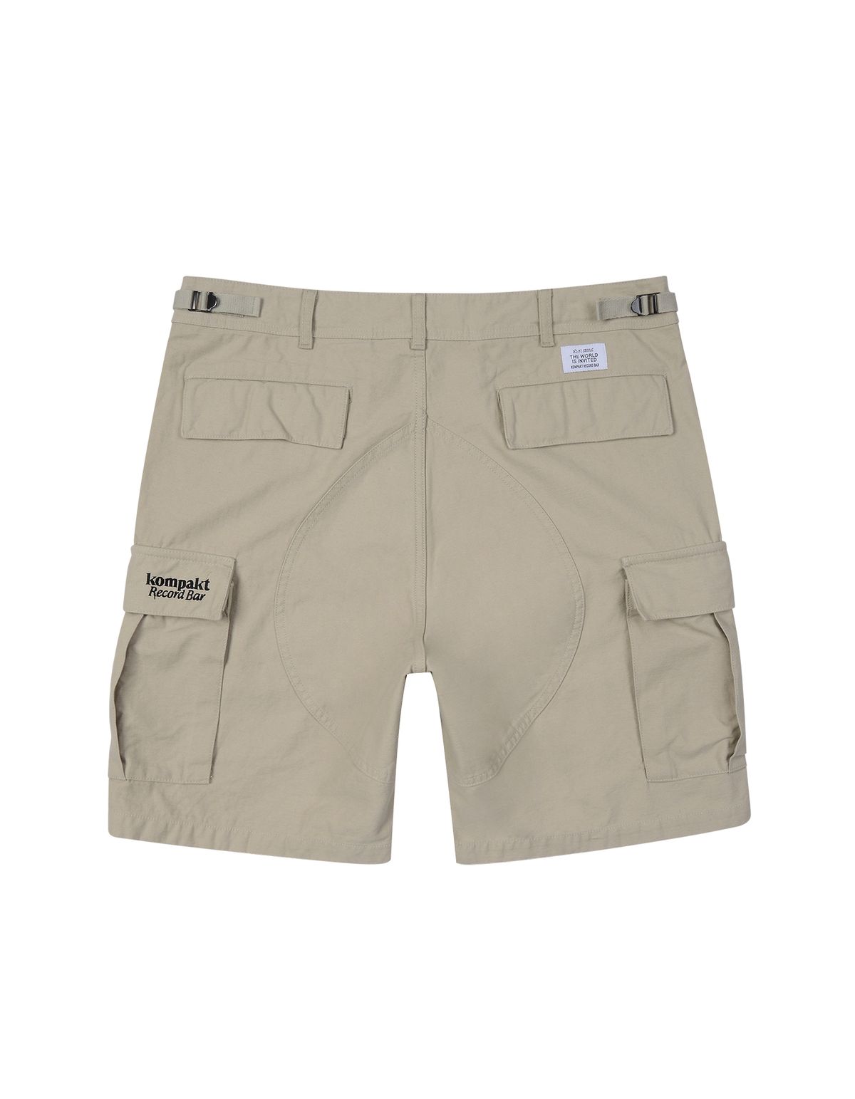 콤팩트 레코드 바(KOMPAKT RECORD BAR) KRB Logo Cargo Shorts - Beige
