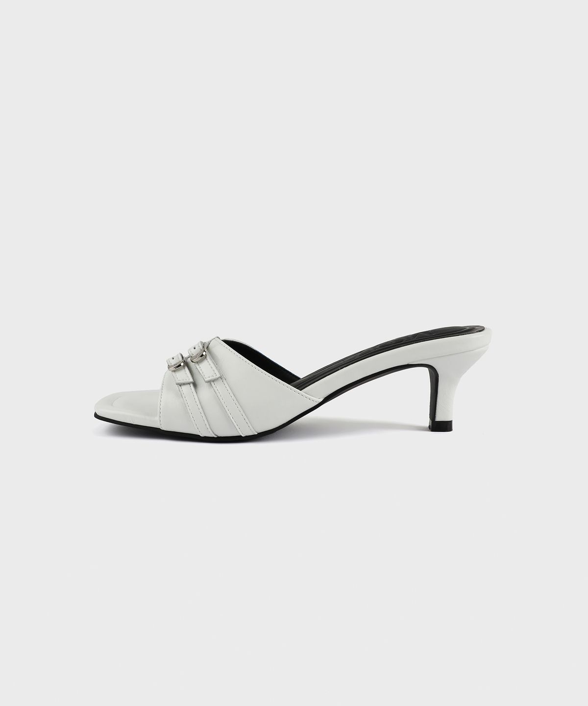 무드나잇(MOODNIGHT) CINDY MULE 신디 2벨티드 키튼힐 뮬 샌들 - 5cm I 3cm굽변경 I 6colors