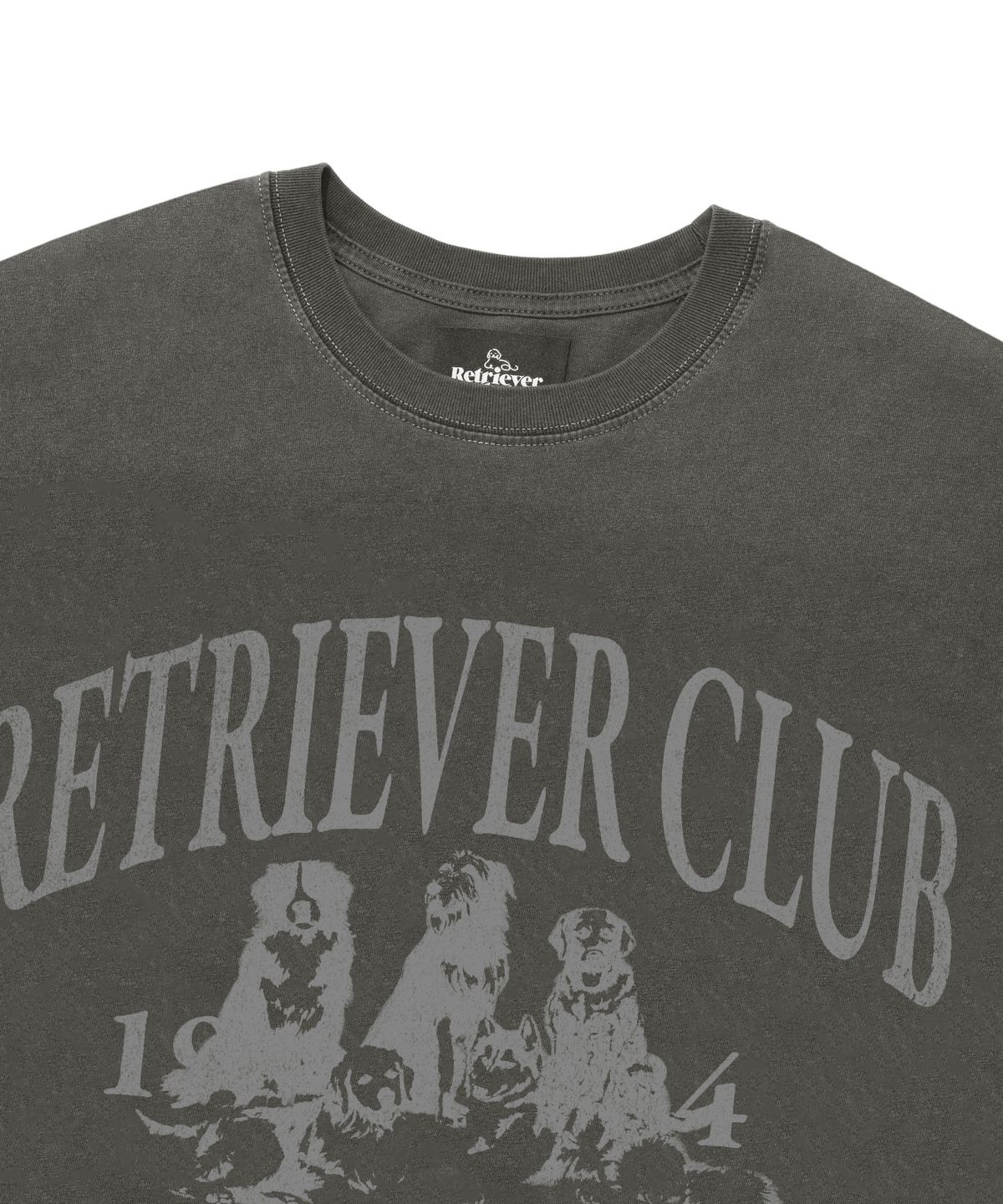 리트리버클럽(RETRIEVER CLUB) RETRIEVER FRIENDS SHORT SLEEVE [PIGMENT BLACK]