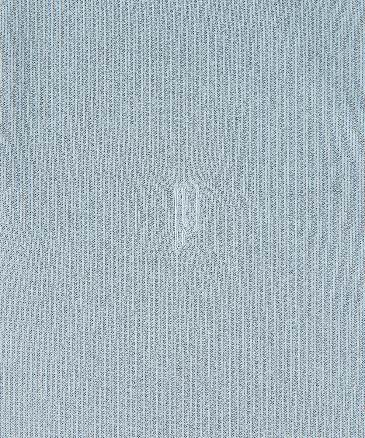 빠니깔레(PANICALE) 스카이블루 로고 반소매 폴로 니트
