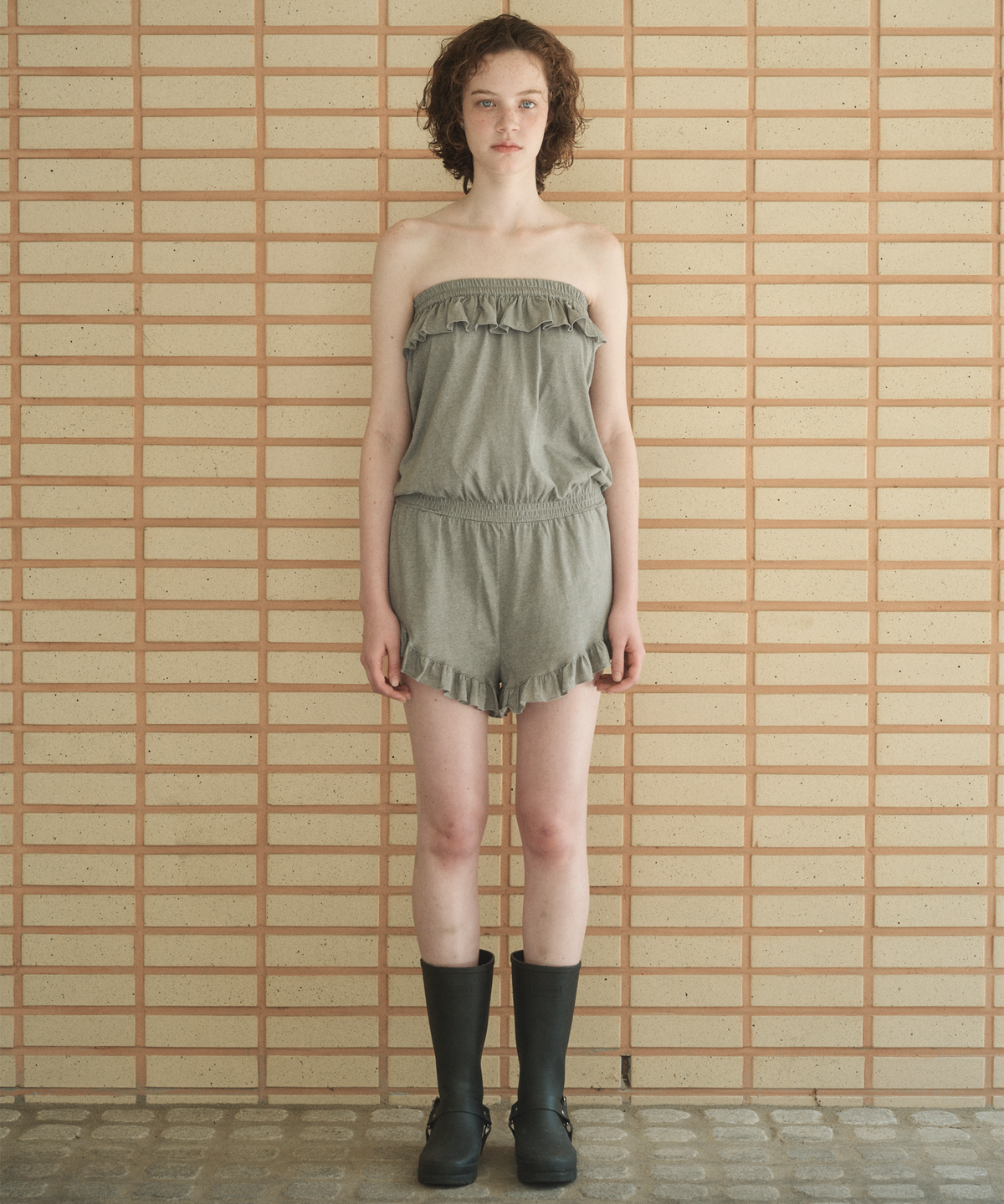 펀프롬펀(FUNFROMFUN) WASHING PLAY JUMPSUIT, GRAY