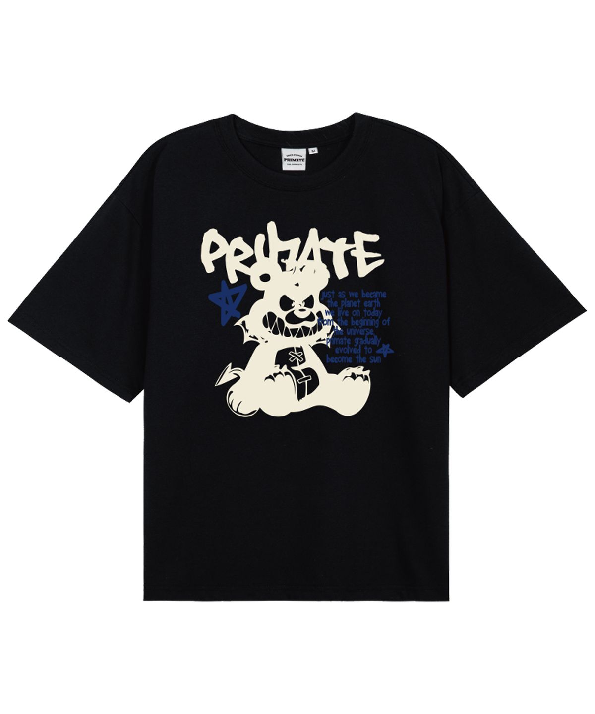 프라임에이트(PRIMATE) BAD BAER 오버핏 반팔티셔츠 5 Colors