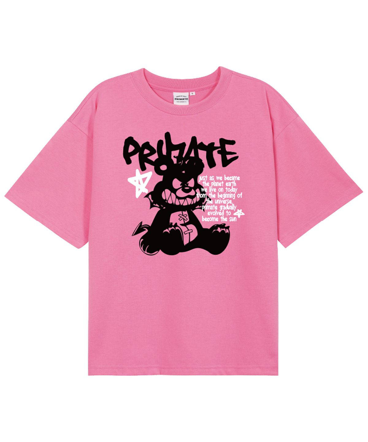 프라임에이트(PRIMATE) BAD BAER 오버핏 반팔티셔츠 5 Colors