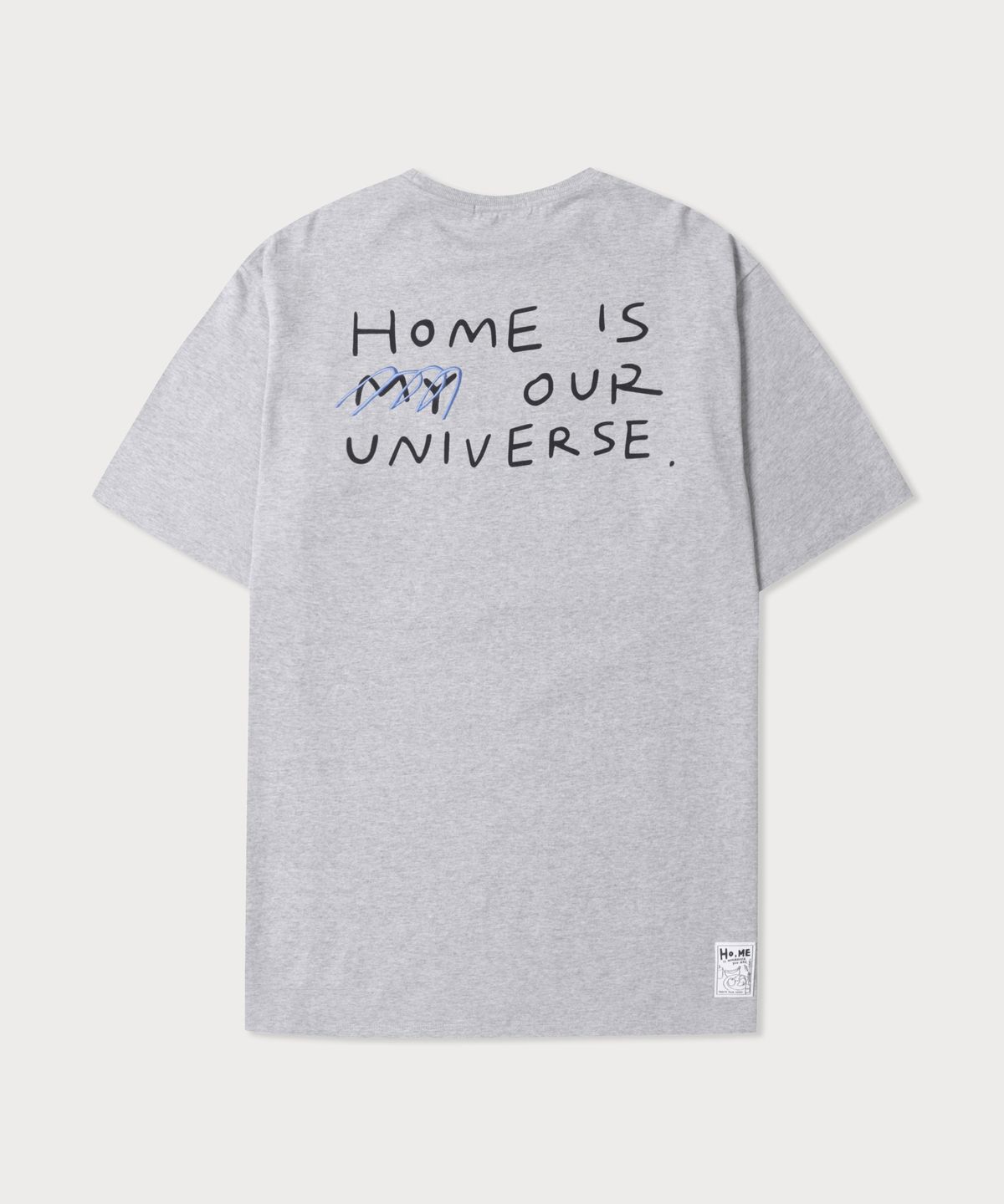 247시리즈(247SERIES) ARTWORK OVERSIZED T-SHIRTS MELANGE GRAY