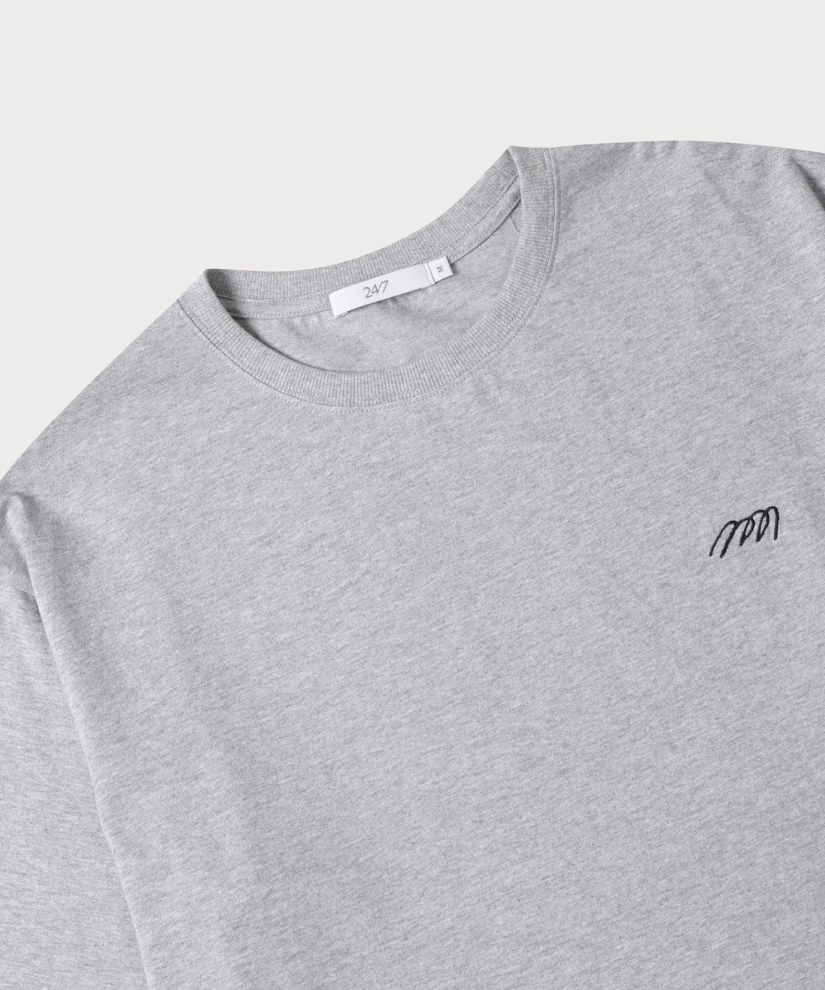 247시리즈(247SERIES) ARTWORK OVERSIZED T-SHIRTS MELANGE GRAY