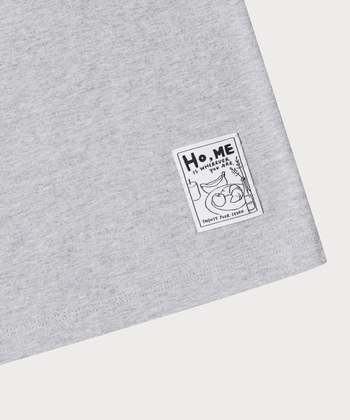 247시리즈(247SERIES) ARTWORK OVERSIZED T-SHIRTS MELANGE GRAY
