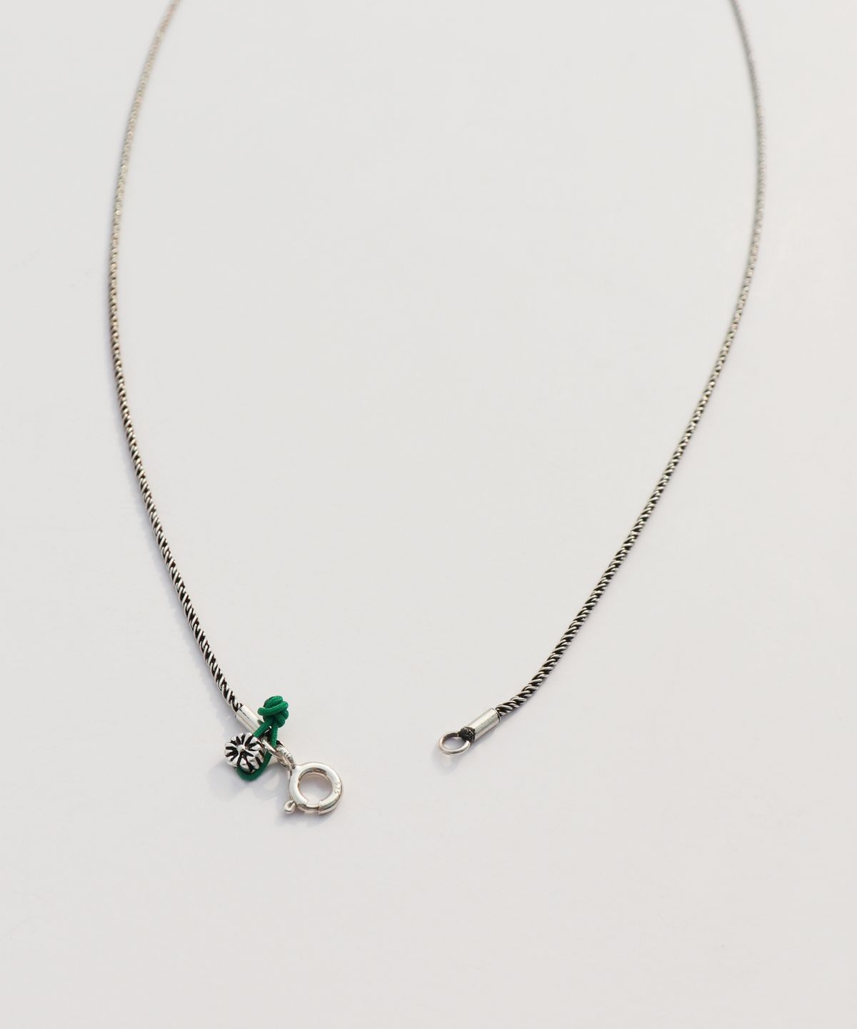 봉보(BONBEAU) Gentle bear pendent silver long chain Necklace 실버925 키치 곰돌이 펜던트 유화 체인 은 목걸이