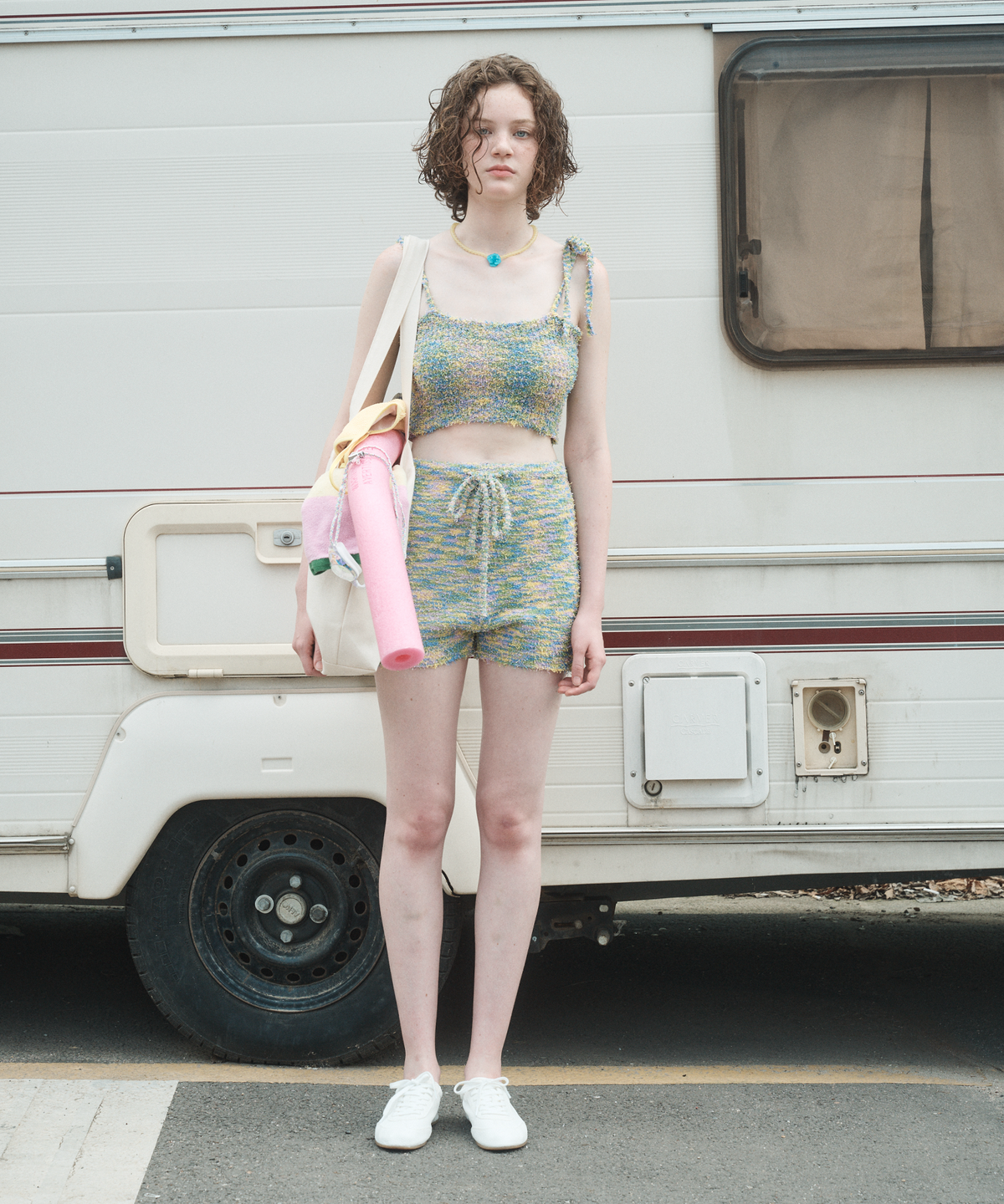펀프롬펀(FUNFROMFUN) TAFFY CANDY TOP, GREEN MARBLE