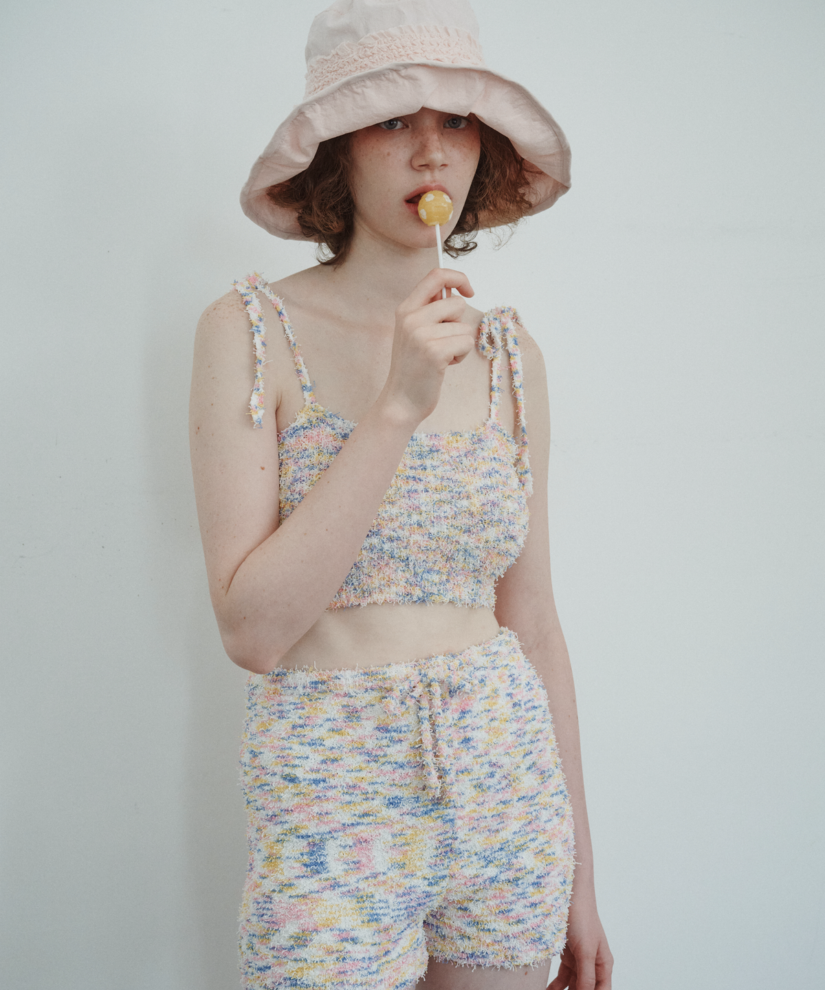 펀프롬펀(FUNFROMFUN) TAFFY CANDY TOP, PINK MARBLE