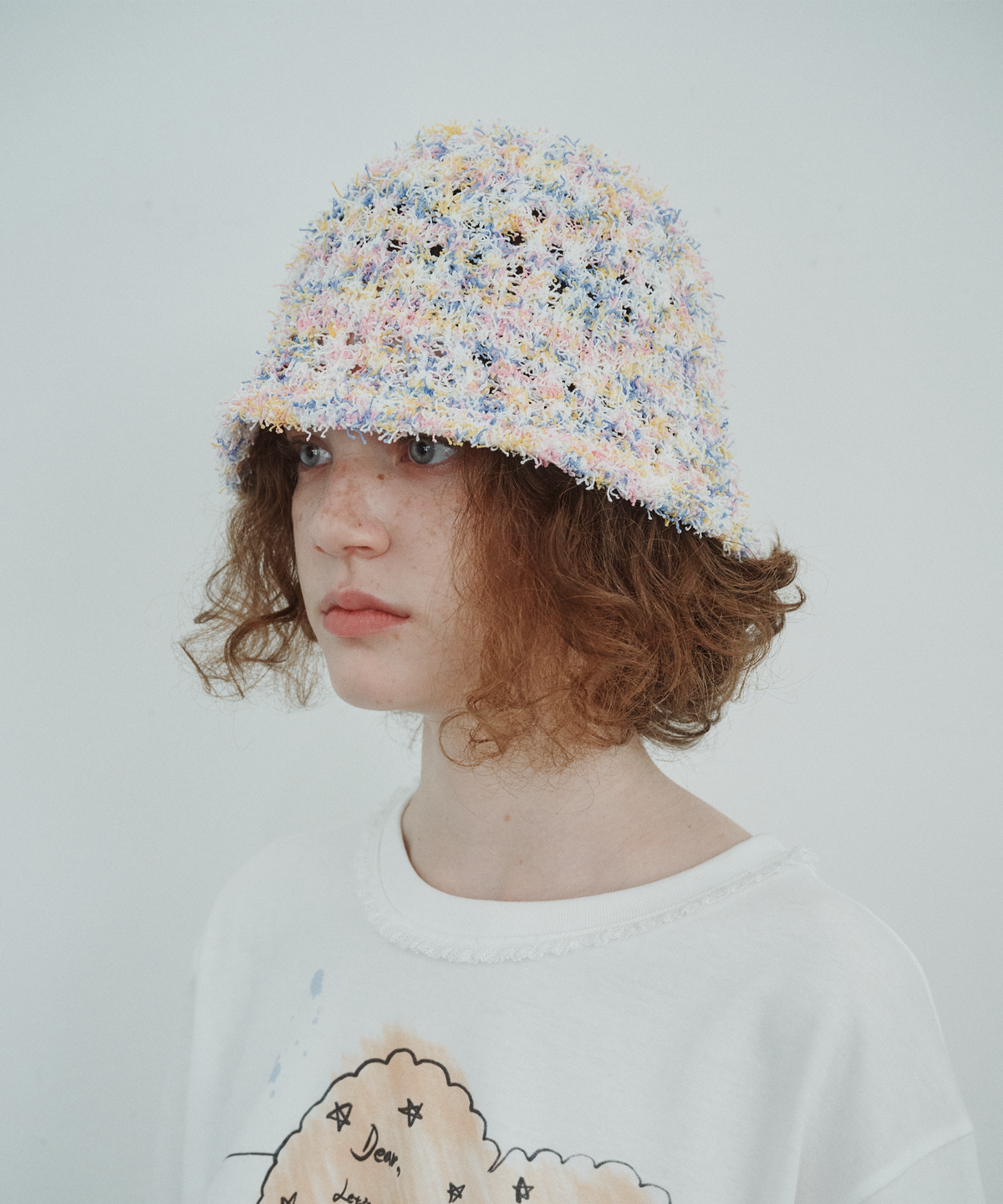 펀프롬펀(FUNFROMFUN) TAFFY CANDY BUCKET HAT, PINK MARBLE