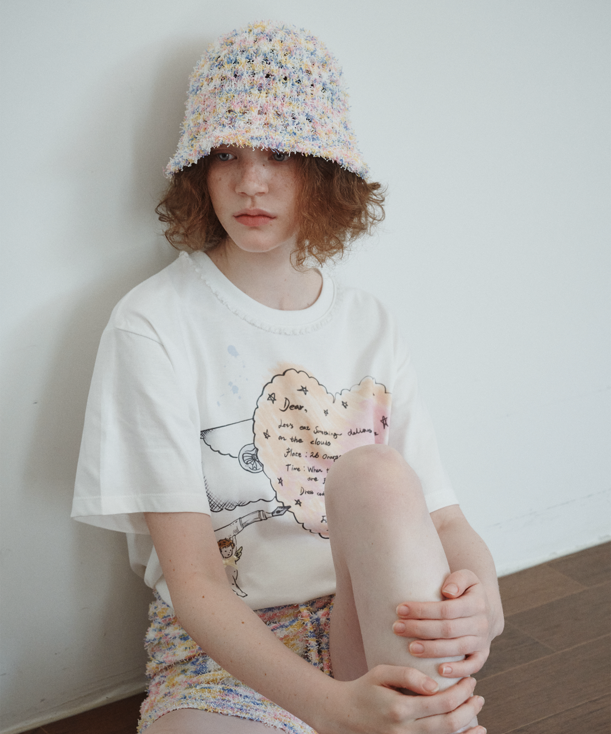 펀프롬펀(FUNFROMFUN) TAFFY CANDY BUCKET HAT, PINK MARBLE