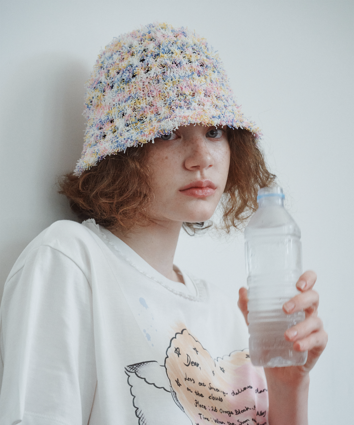 펀프롬펀(FUNFROMFUN) TAFFY CANDY BUCKET HAT, PINK MARBLE