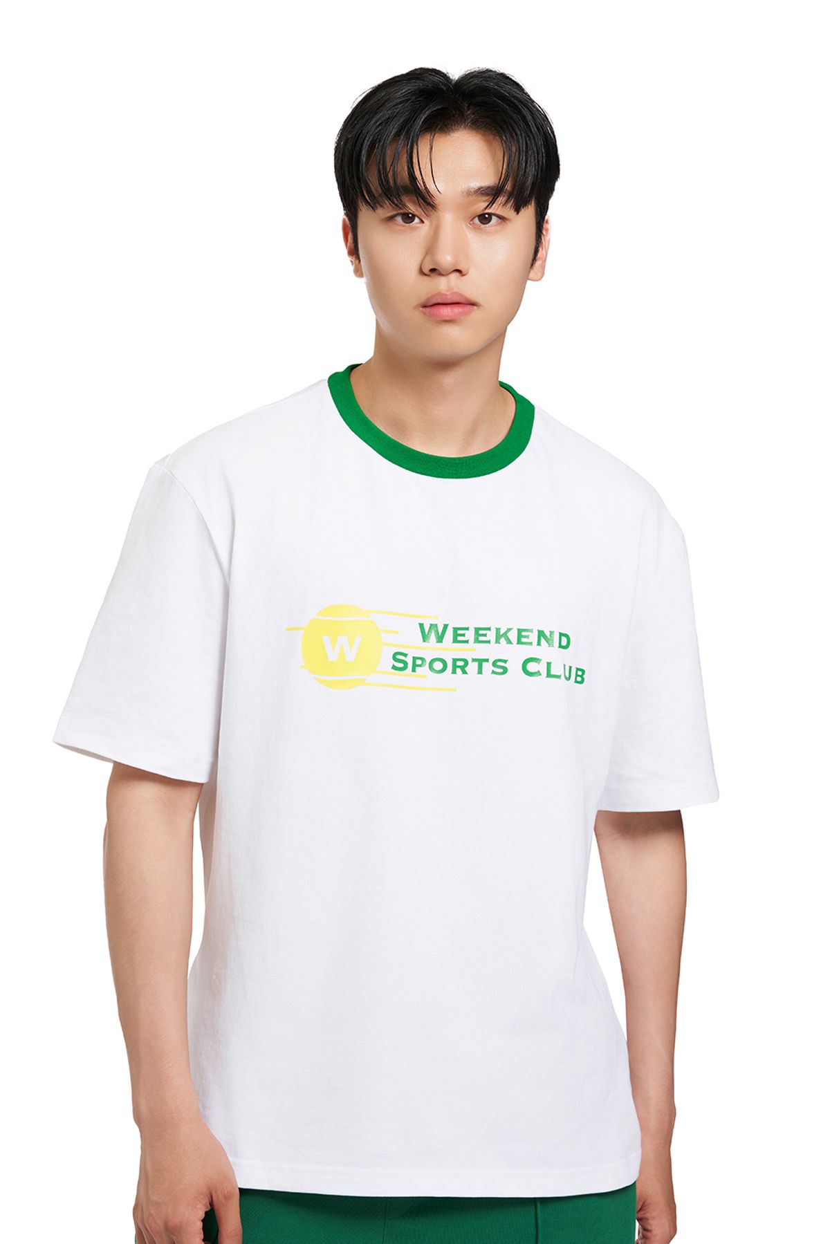오프위켄드(OFF WEEKEND) 위켄드스포츠클럽 남성 반팔 티셔츠