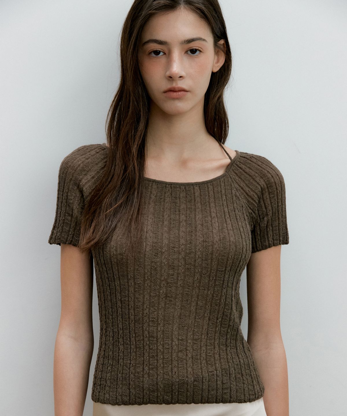 오떼뜨(OCTETTE) LINEN SQUARE NECK KNIT_3COLOR