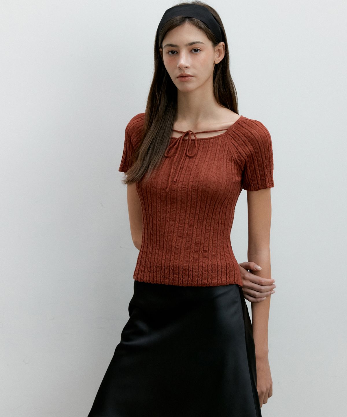 오떼뜨(OCTETTE) LINEN SQUARE NECK KNIT_3COLOR