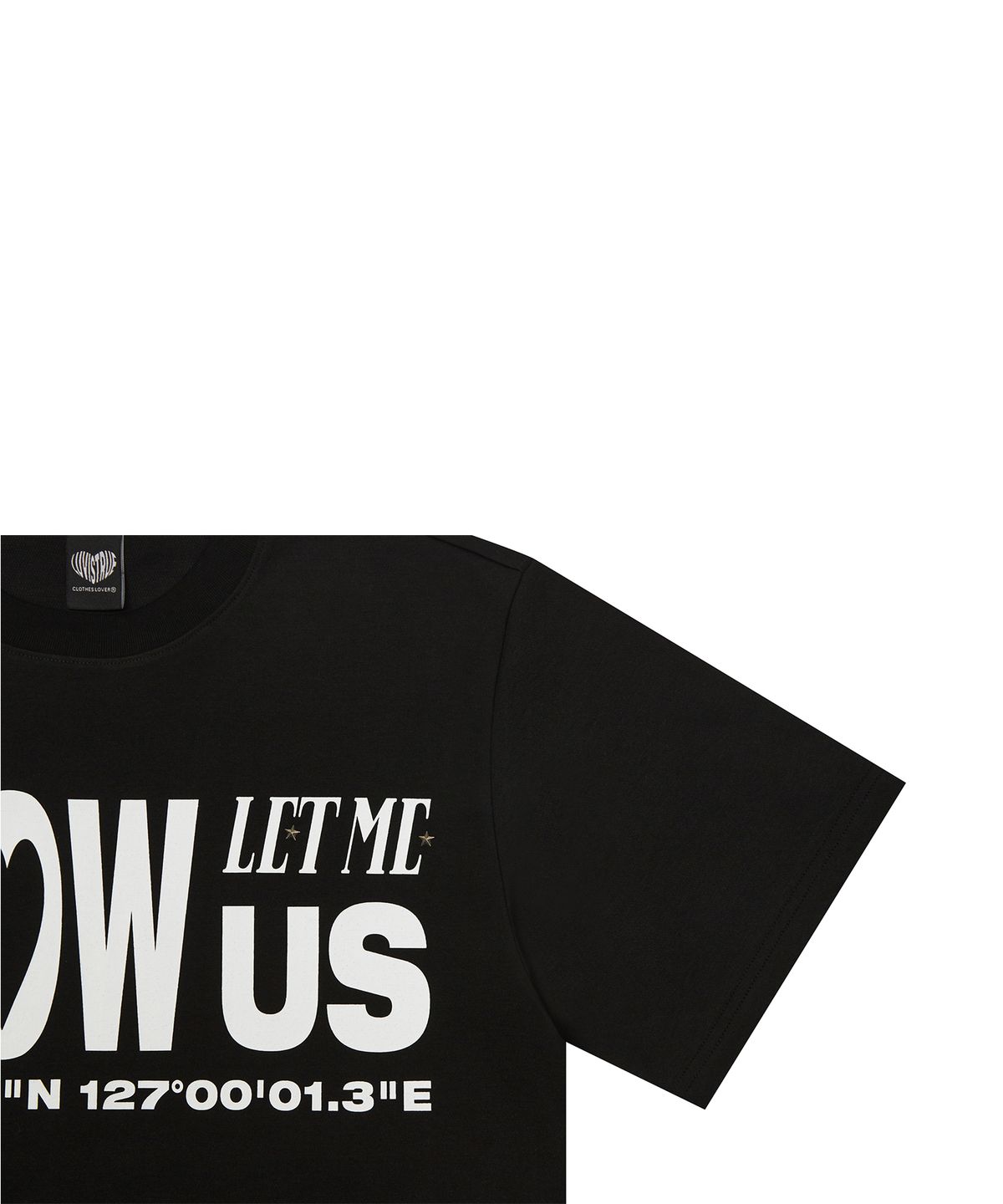 러브이즈트루(LUVISTRUE) SH SHOW US OVERFIT TEE(BLACK)