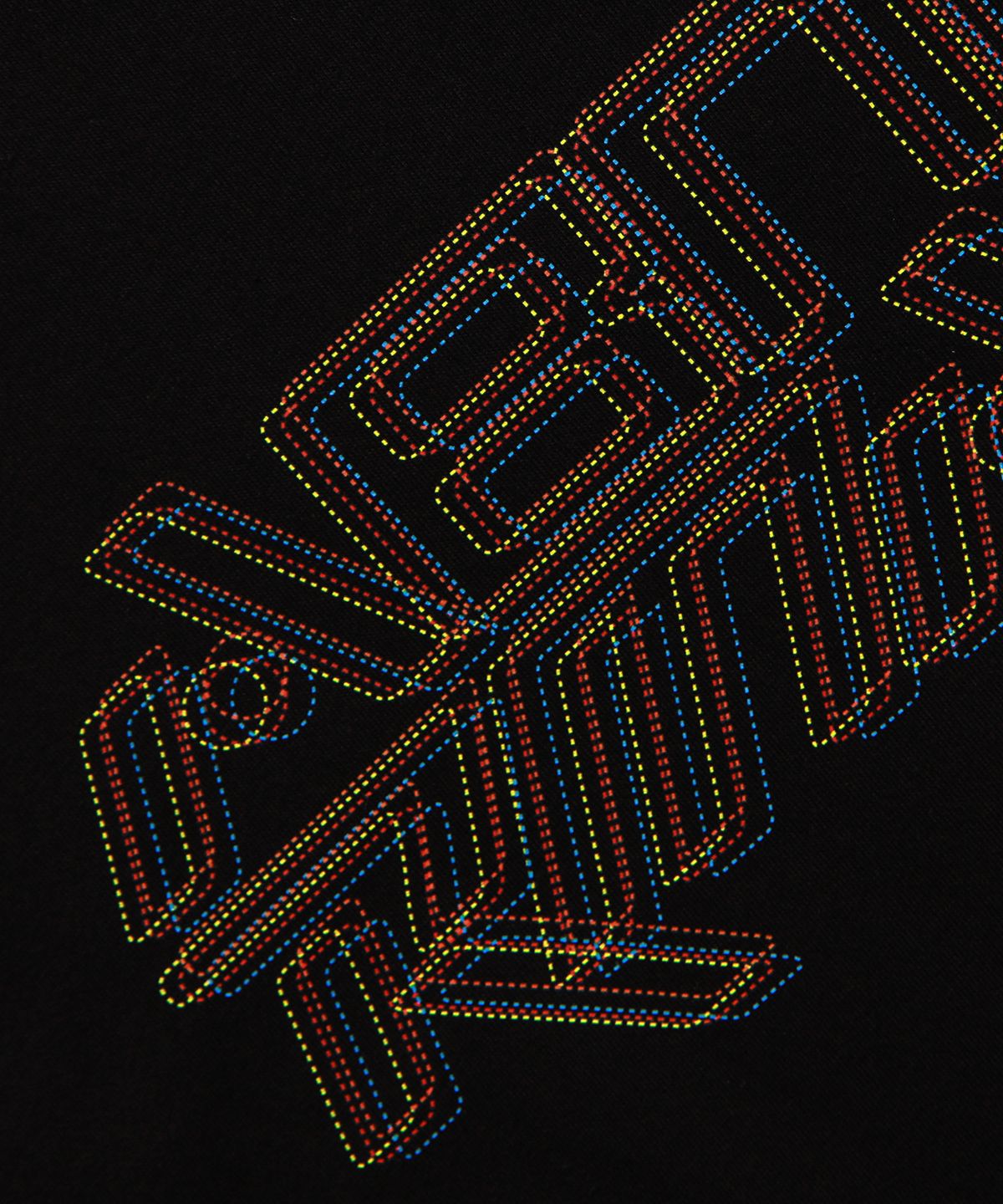 앱놀머씽(ABNORMALTHING) SC DOTTING 티셔츠 블랙 (SC DOTTING T-SHIRT BLACK)