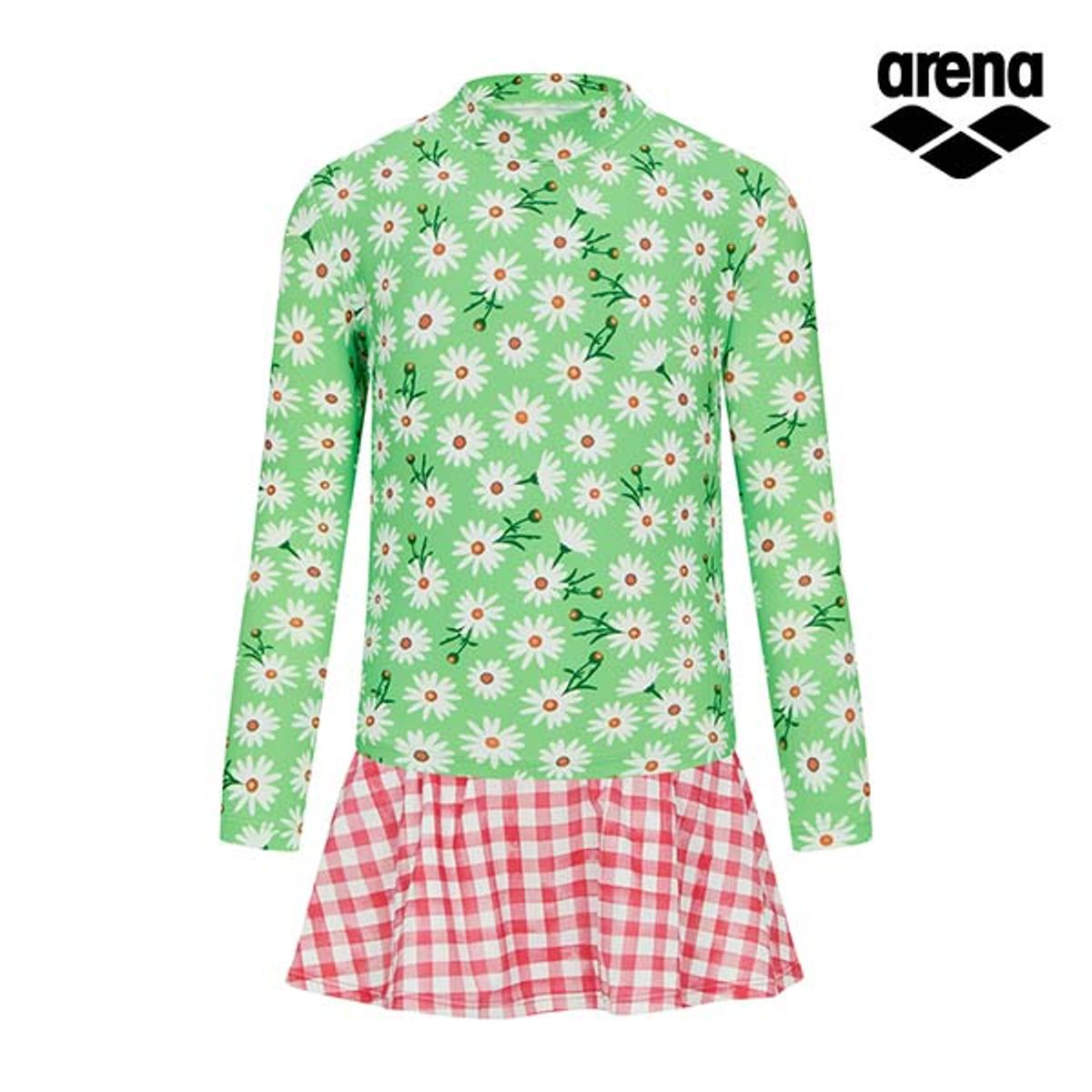 아레나 키즈(ARENA KIDS) 마가렛 아동 레저 래쉬가드 세트 A4BG1GS33GRN