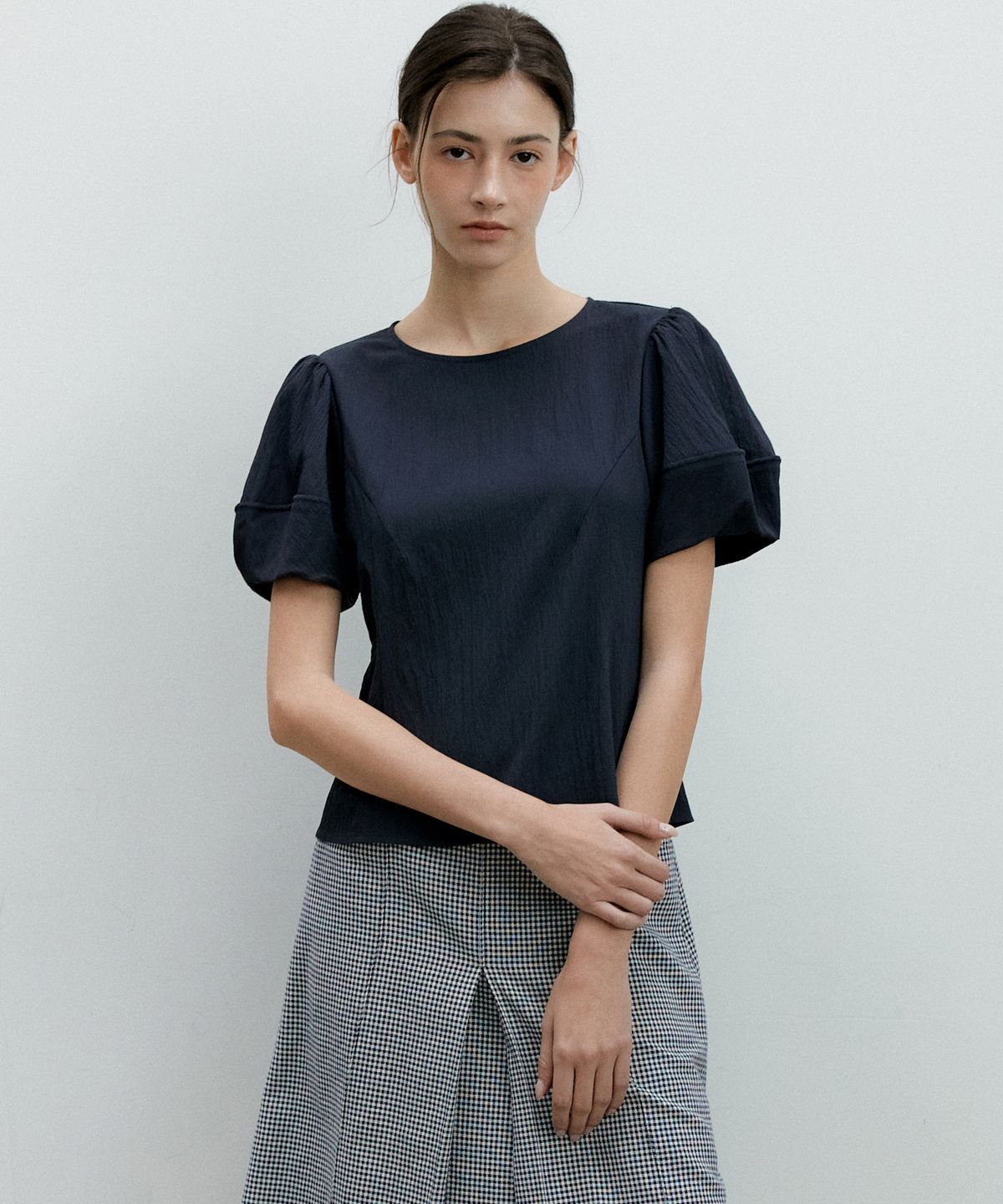 오떼뜨(OCTETTE) WRINGKLE VOLUME BLOUSE_2COLOR
