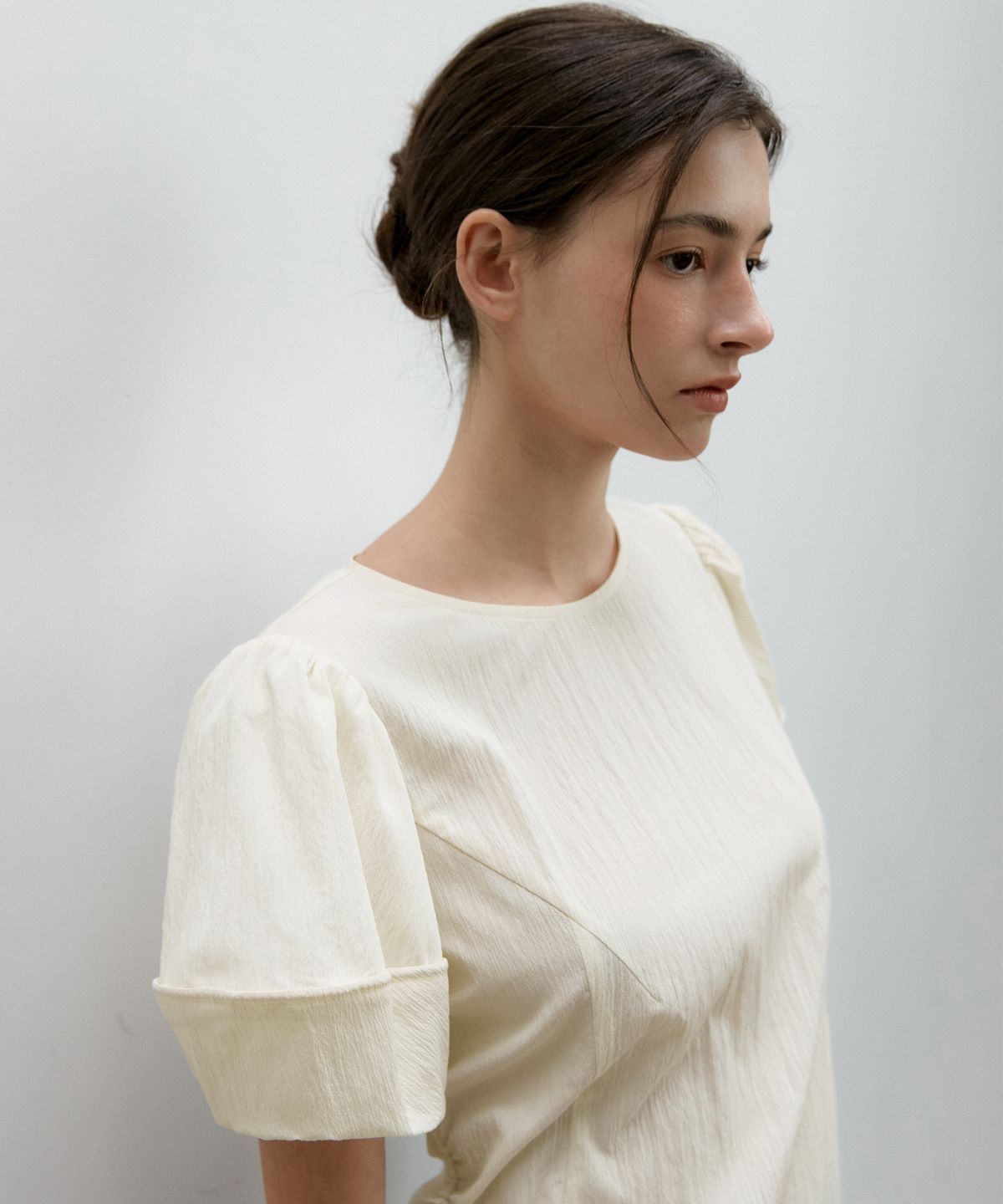 오떼뜨(OCTETTE) WRINGKLE VOLUME BLOUSE_2COLOR