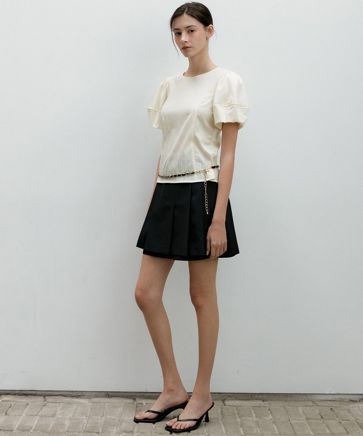 오떼뜨(OCTETTE) WRINGKLE VOLUME BLOUSE_2COLOR