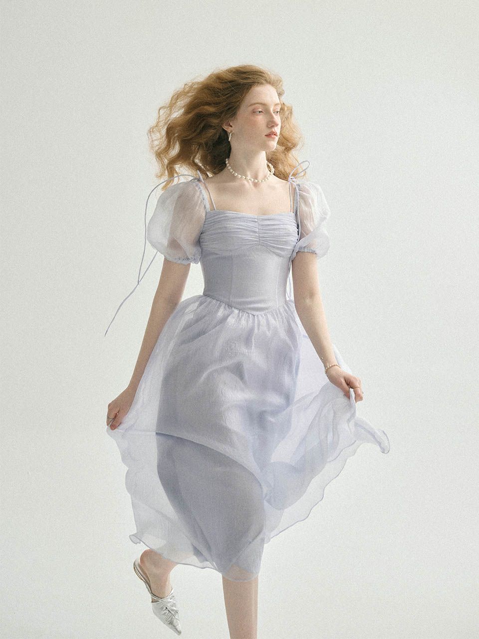 ◆Since Then◆ Minerva Ribbon Long Dress Blue Minerva ribbon long dress (Blue) – SINCETHEN