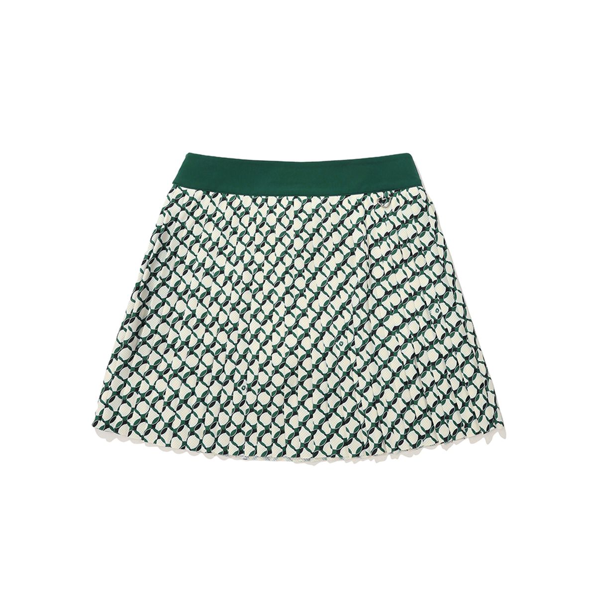 말본 골프(MALBON GOLF) 에어닷 메쉬 프린트 스커트 GREEN (WOMAN)