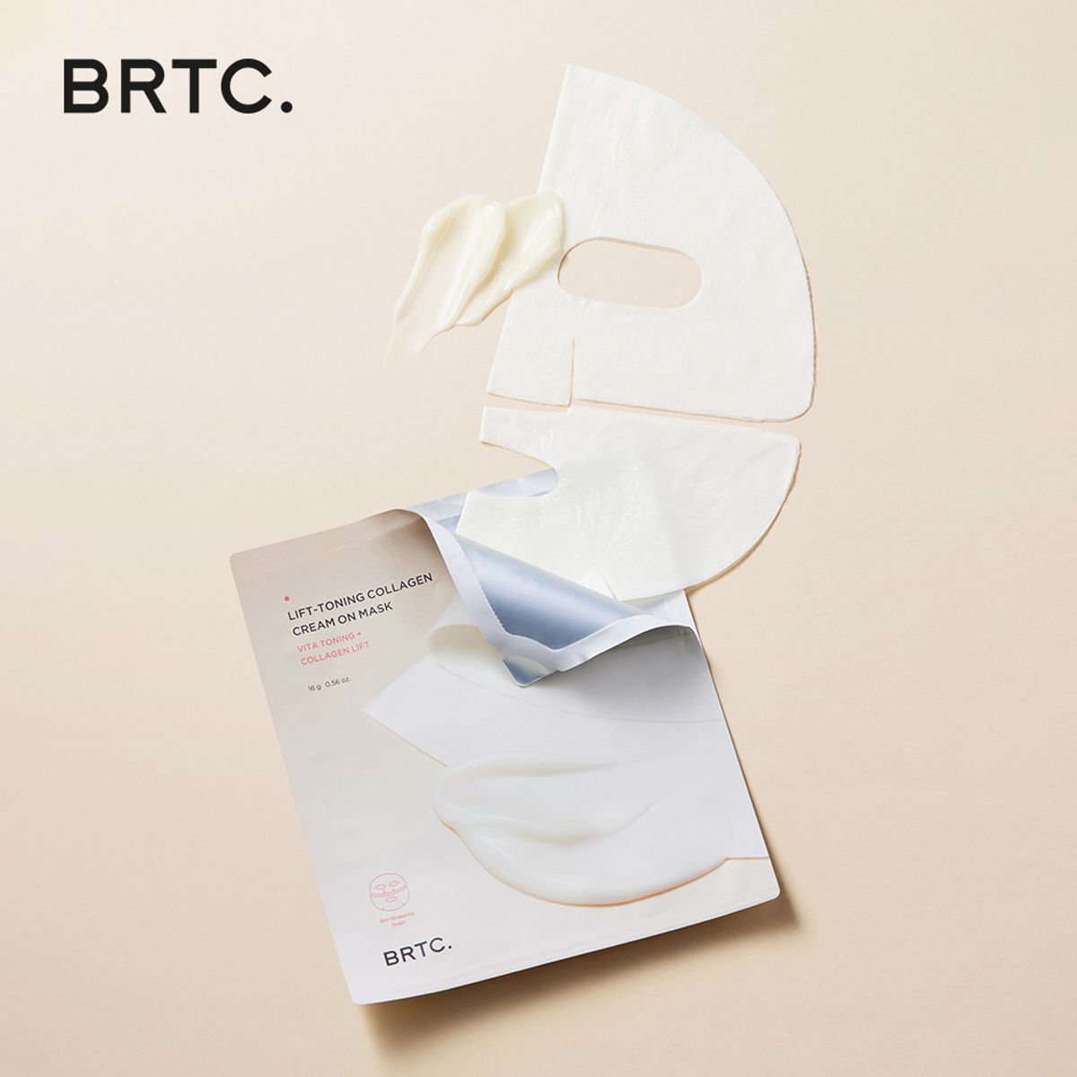 비알티씨(BRTC) 리프토닝 콜라겐 크림 온 마스크팩 5매 *2팩