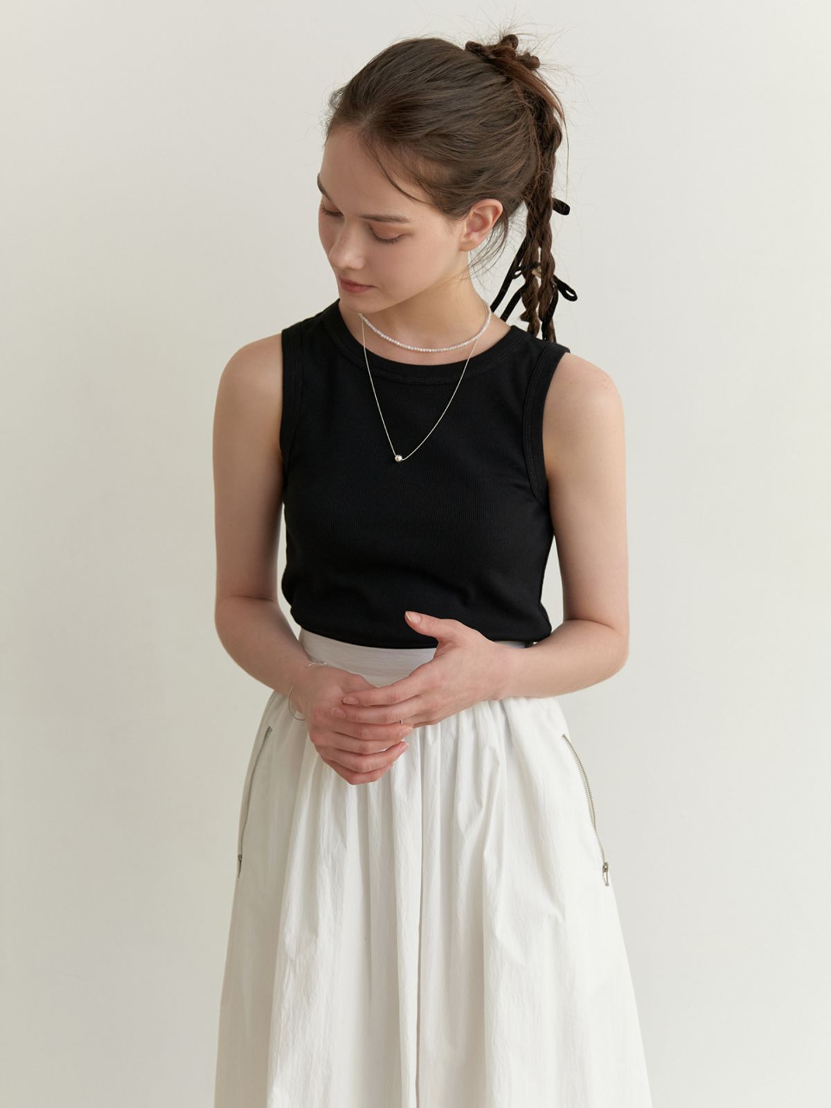 리엘(RE L) Minimal sleeveless (black)