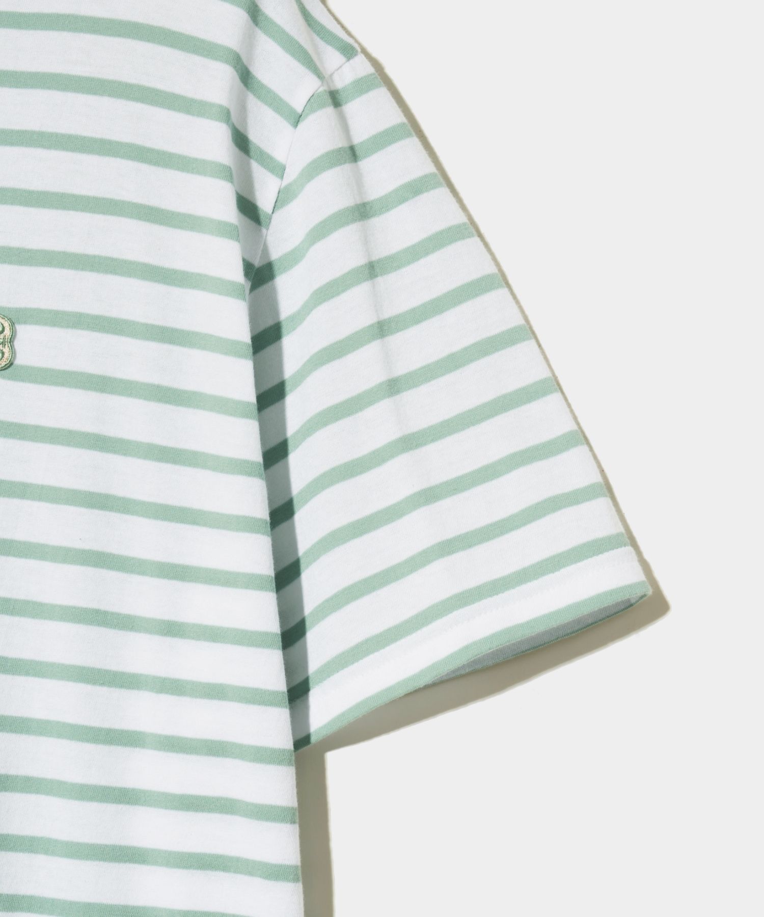 ★関税/送料込★Satur★All Day Basic Stripe T-Shirt MUSINSA | SATUR All Day Basic Stripe Short Sleeve T-shirt Mint