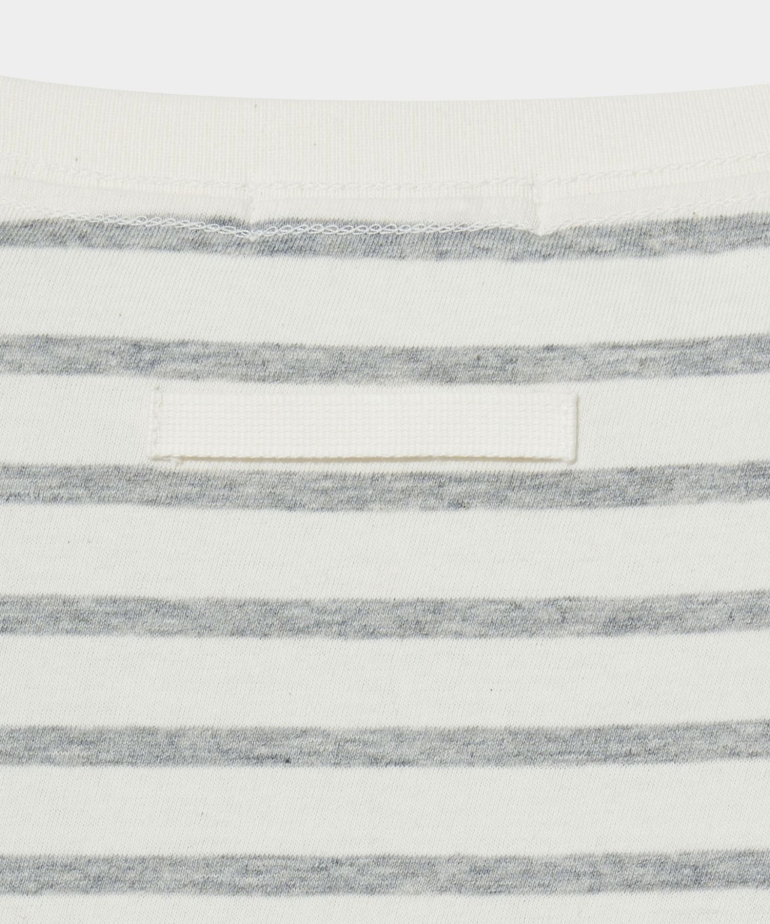 MUSINSA | SATUR All Day Basic Stripe Short Sleeve T-shirt Gray