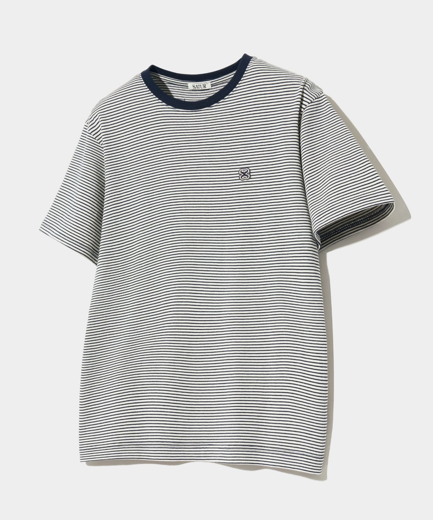 ★SATUR★ All Day Basic Stripe Short Sleeve T-Shirt Gray MUSINSA | SATUR All Day Basic Stripe Short Sleeve T-shirt Mint