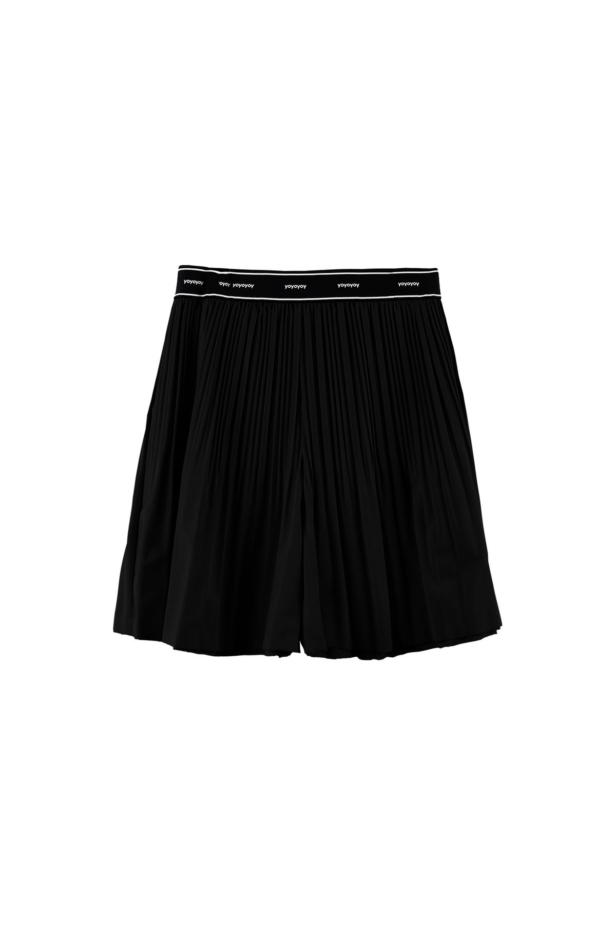 와이오와이(YOYOYOY) 로고밴드 이중주름 5부팬츠_2colors