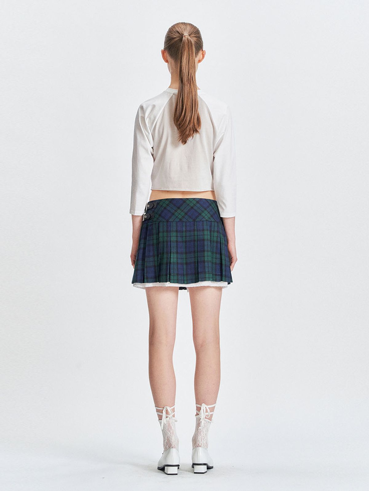 뚜오미오(TUOMIO) CROPPED RAGLAN LONG SLEEVES [GREY]