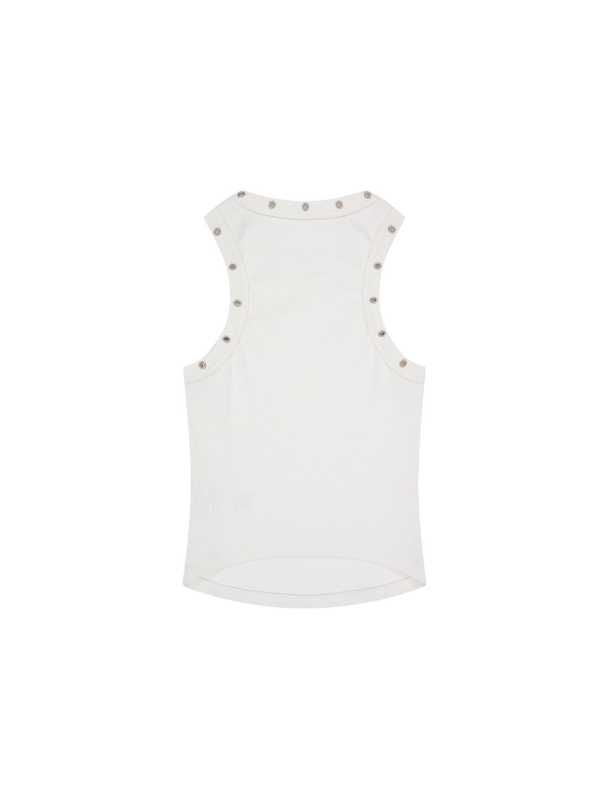 뚜오미오(TUOMIO) PIERCED TANK TOP [WHITE]