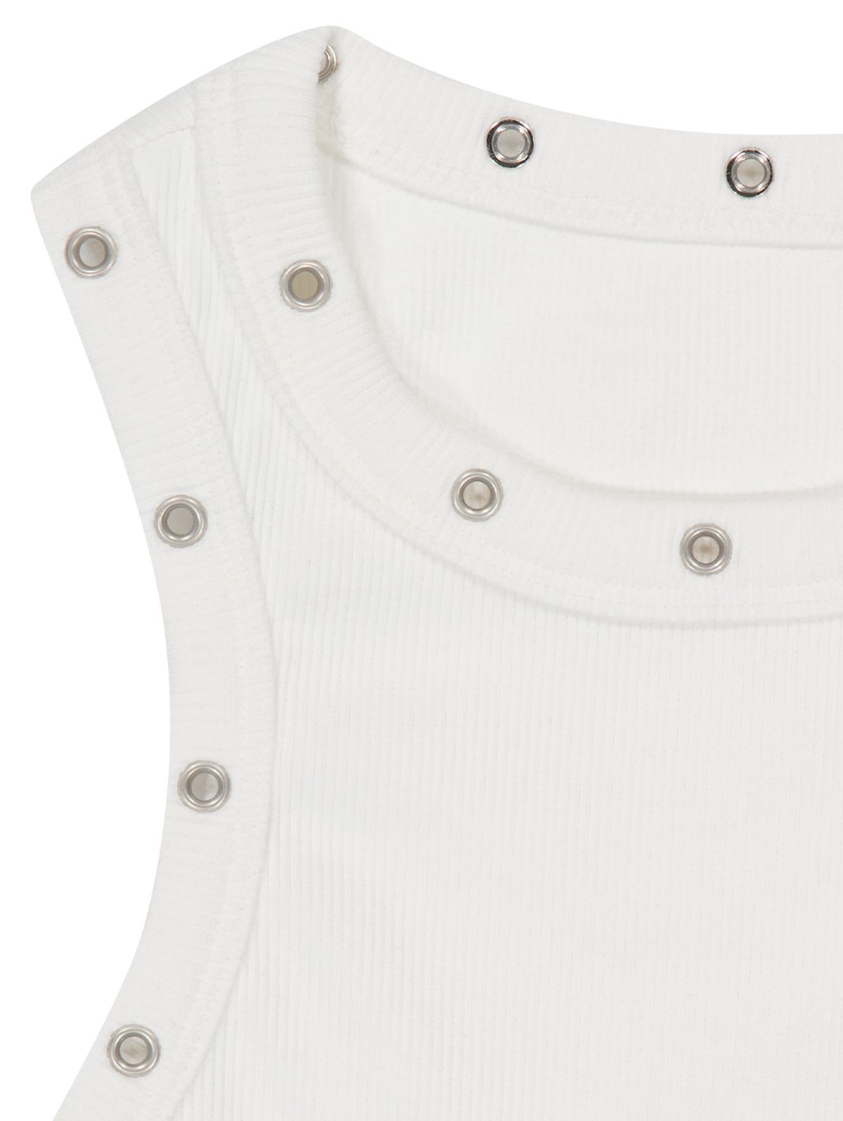 뚜오미오(TUOMIO) PIERCED TANK TOP [WHITE]