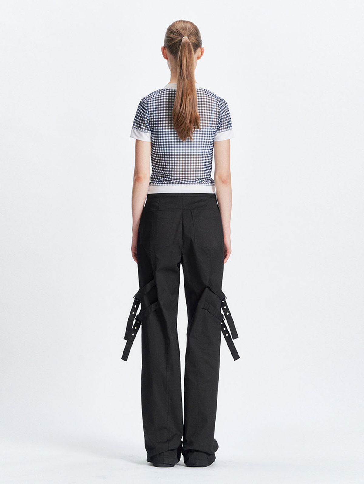 뚜오미오(TUOMIO) EDGE CONTRAST T-SHIRTS [BLACK]