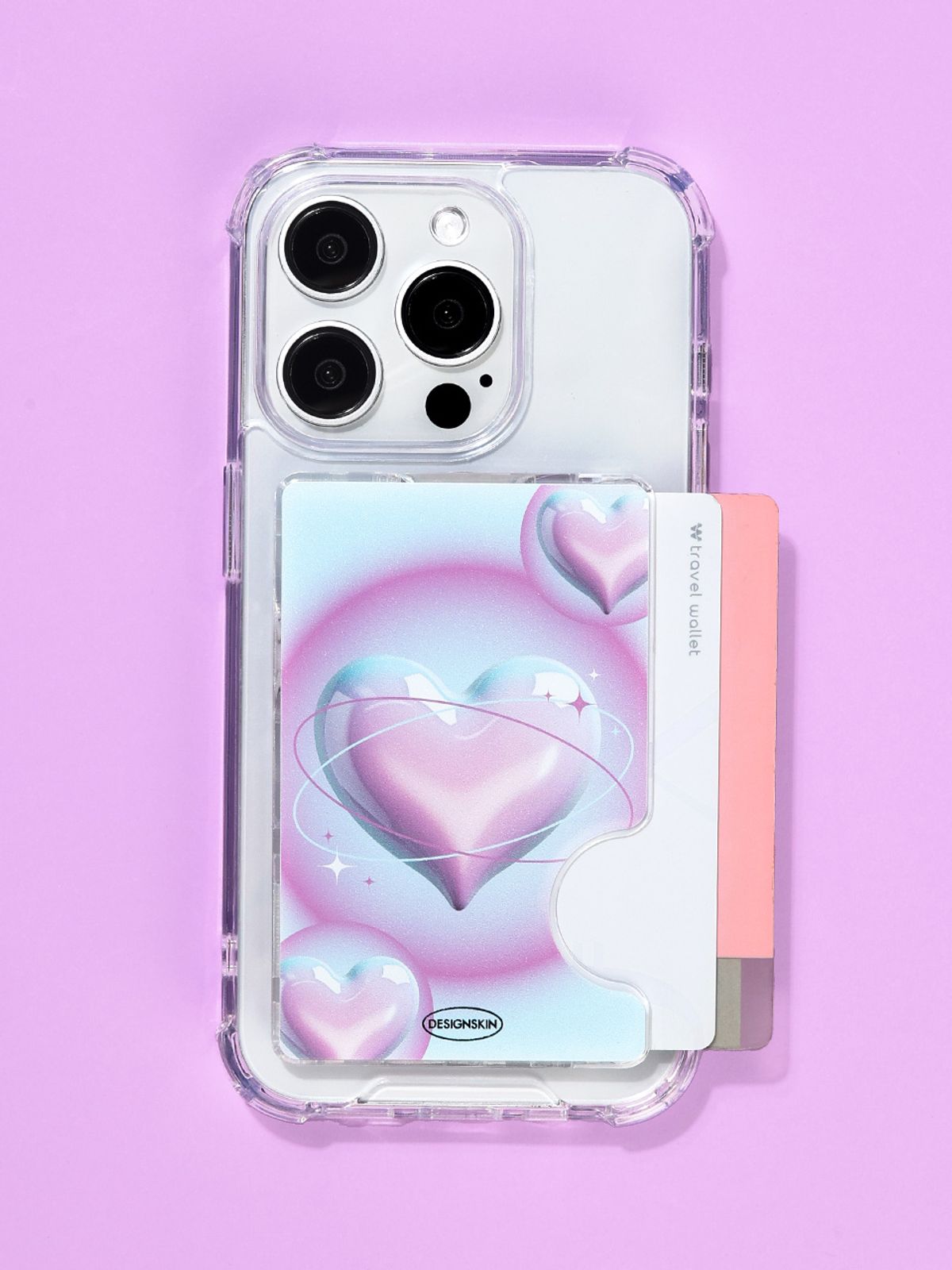 디자인스킨(DESIGNSKIN) 맥세이프 카드 포켓 ver.2 - 3D하트