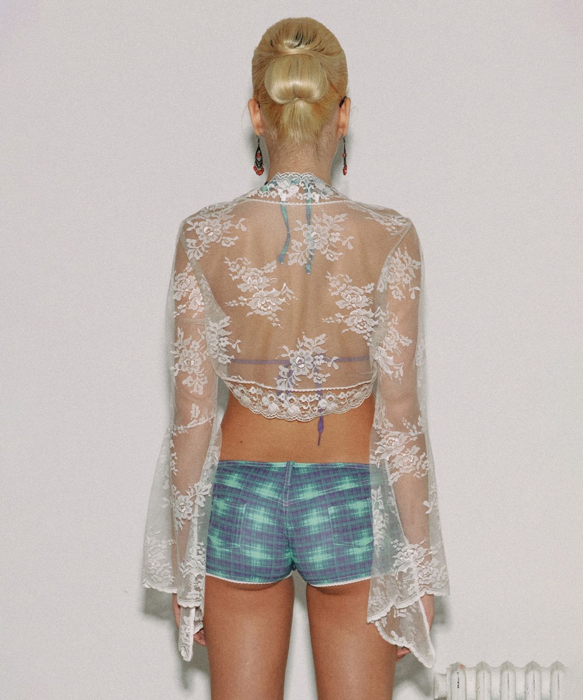 스컬프터(SCULPTOR) Ombre Plaid Microkini Green