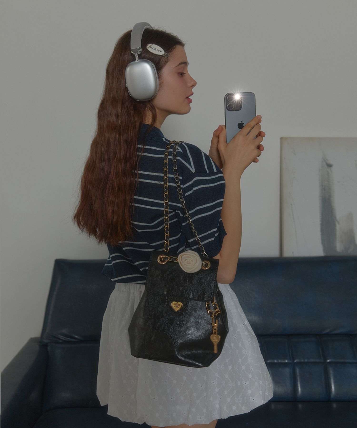 ★ANOETIC★ HEART CORSAGE BACKPACK_BLACK MUSINSA | ANOETIC HEART CORSAGE BACKPACK_BLACK