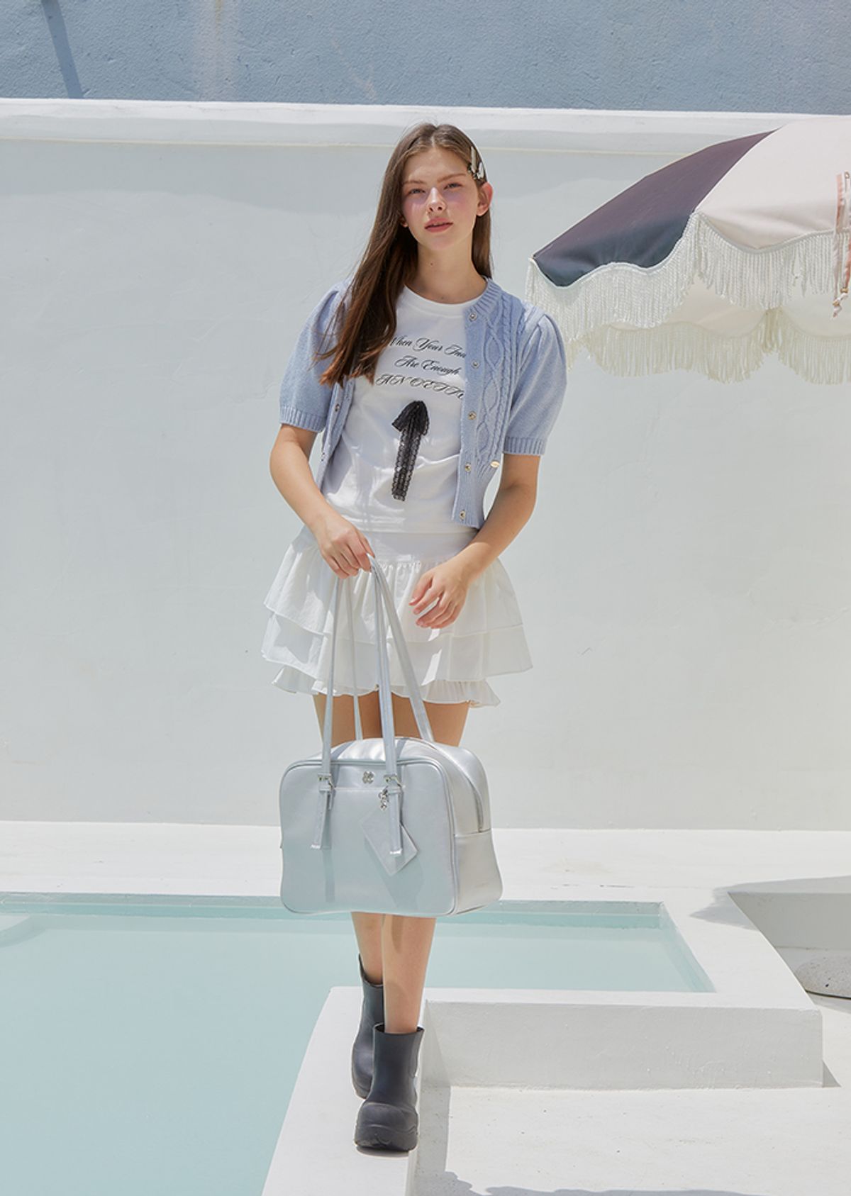아노에틱(ANOETIC) LACE RIBBON T-SHIRT_WHITE